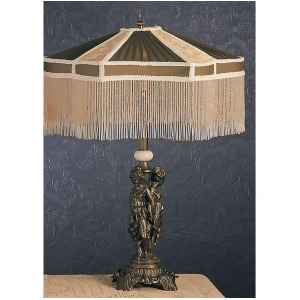 Meyda Lighting 28'H Fabric Fringe Persian Table Lamp Hunter 19230 - All