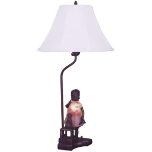 Meyda Lighting 14.5'H Silhouette Girl With Kitten Accent Lamp 24166 - All