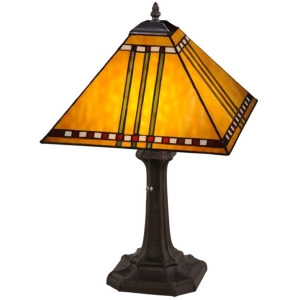 Meyda Lighting 19'H Prairie Corn Table Lamp Ha 59 Burgundy Beige 181598 - All