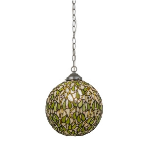 Meyda Lighting 12'W Mistletoe Ball Pendant Zaz 59 White 172428 - All