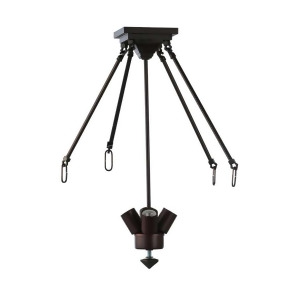 Meyda Lighting 24' H Simple Canopy Semi-Flush 3X16'Rod/3Lt Ctr 105623 - All