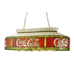 Meyda Lighting 40'L Coca-Cola Oblong Pendant Ca Flame 29287 - All