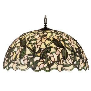 Meyda Lighting 21'W Sweet Pea Pendant Beige Bapa Green 48624 - All