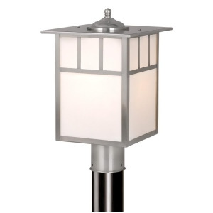 Vaxcel Mission 9' Outdoor Post Light Stainless Steel Op14695st - All