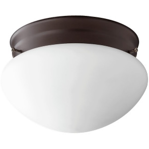 Quorum 1 Light 7' Ceiling Mount Oiled Bronze/Satin Opal 3023-6-86 - All