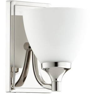 Quorum Enclave 1 Light 5.5' Wall Mount Polished Nickel 5459-1-62 - All