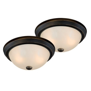 Vaxcel Twin Pack 13' Flush Mount Oil Rubbed Bronze Cc45313or - All
