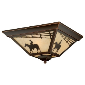 Vaxcel Trail 14' Outdoor Flush Mount Burnished Bronze T0109 - All