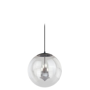 Vaxcel 630 Series 15-3/4' 4 Light Pendant w/ Clear Glass Black Iron P0126 - All