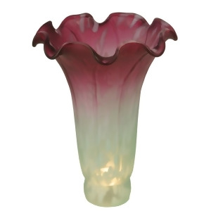 Meyda Lighting 4'W X 6'H Seafoam/Cranberry Pond Lily Shade 124700 - All