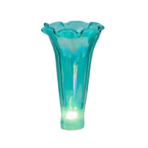 Meyda Lighting 3'W X 5'H Green Iridescent Pond Lily Shade 13151 - All