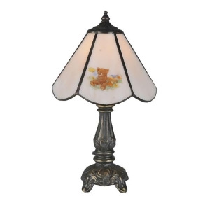 Meyda Lighting 11.5'H Teddy Bear Mini Lamp Lt Peach 38 107809 - All