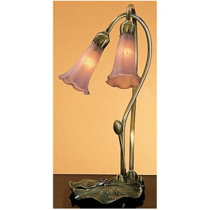 Meyda Lighting 16'H Cranberry Pond Lily 2 Lt Accent Lamp 13209 - All