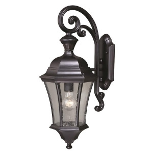 Vaxcel Aberdeen Dualux 10' Outdoor Wall Light Shiny Black T0320 - All