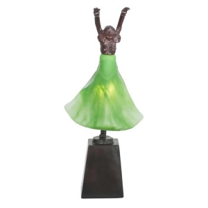 Meyda Lighting 16'H Silhouette Erte Dancer Accent Lamp Green 24089 - All