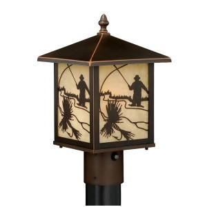 Vaxcel Mayfly 8' Outdoor Post Light Burnished Bronze T0113 - All