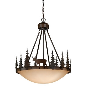 Vaxcel Bryce 24' 4 Light Pendant Burnished Bronze Pd55424bbz - All