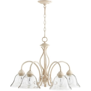 Quorum Spencer 5 Light 24' Nook Light White/Seeded 6410-5-170 - All