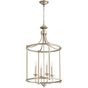 Quorum Rossington 4 Light 18' Entry Aged Silver Leaf 6822-4-60 - All