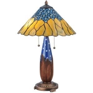 Meyda Lighting 24.5'H Cristal Azul Table Lamp 139610 - All
