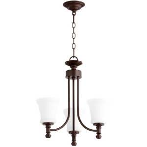 Quorum Rossington 3 Light 18' Chandelier Oiled Bronze 6122-3-86 - All