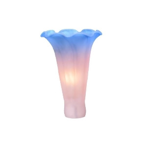 Meyda Lighting 3.5'W X 5'H Pink/Blue Pond Lily Shade 10185 - All