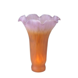 Meyda Lighting 4.5'W X 6'H Amber/Purple Pond Lily Shade 10177 - All