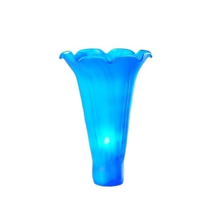 Meyda Lighting 3.5'W X 5'H Blue Pond Lily Shade 10202 - All