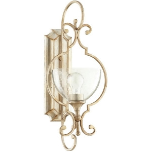 Quorum Ansley 1 Light 10' Wall Mount Aged Silver Leaf 5414-1-60 - All