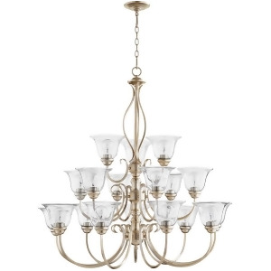 Quorum Spencer 18 Light 38.5' Chandelier Silver/Clear Seeded 6010-18-60 - All