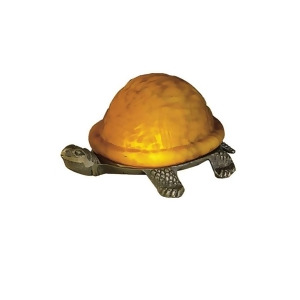 Meyda Lighting 4'H Turtle Art Glass Accent Lamp Am 18004 - All