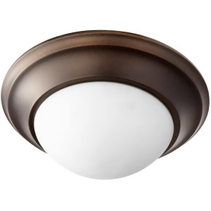 Quorum 1 Light 11.5' Ceiling Mount Oiled Bronze/Satin Opal 3507-11-86 - All