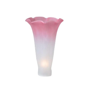 Meyda Lighting 3.5'W X 5'H Pink/White Pond Lily Shade 10187 - All