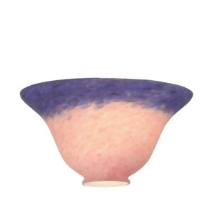Meyda Lighting 7.5'W Pink/Blue Pate-De-Verre Bell Shade 13940 - All