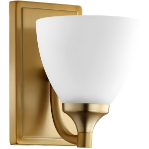 Quorum Enclave 1 Light 5.5' Wall Mount Aged Brass 5459-1-80 - All