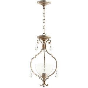 Quorum Ansley 1 Light 12' Dual Mount Aged Silver Leaf 2814-12-60 - All