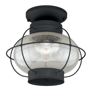 Vaxcel Chatham 13' Outdoor Semi-Flush Mount Textured Black T0144 - All