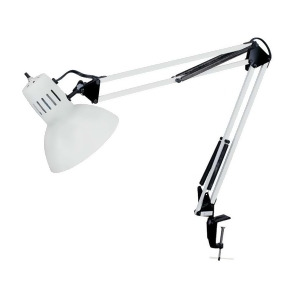 Dainolite Spring Balanced Clamp On Lamp Gloss White 36' Reach Dxl334-x-wh - All
