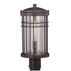 Vaxcel Wrightwood 8' Outdoor Post Light Vintage Black T0360 - All