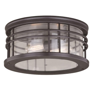 Vaxcel Wrightwood 12' Outdoor Flush Mount Vintage Black T0361 - All