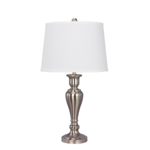 Fangio Lighting 26.5 Metal Table Lamp Brushed Nickel W-1483bn - All
