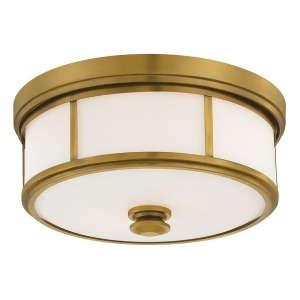 Minka Lavery 16 Flush Mount Liberty Gold/Etched White 6368-249 - All