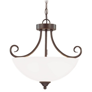 Craftmade Raleigh 3-Lt Convertible Semi Flush Bronze/Frosted 25333-Olb-wg - All