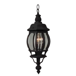Craftmade Outdoor French Style Small Pendant Textured Matte Black Z321-tb - All