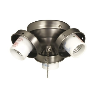 Craftmade 3 Light Fan Light Fitter Brushed Nickel Euc32bnk - All