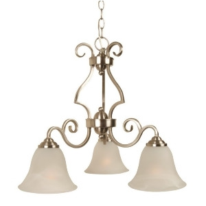 Craftmade Cecilia 3 Light Down Chandelier Brushed Satin Nickel 7121Bnk3 - All