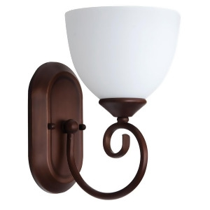 Craftmade Raleigh 1 Light Wall Sconce Old Bronze/White Frosted 25301-Olb-wg - All