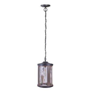 Craftmade Outdoor Madera 1-Lt Large Pendant Black/Whiskey Z2721-tbwb - All