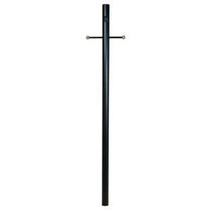 Craftmade Outdoor Direct Burial 84 Smooth Post w/Photocell Black Z8792-tb - All