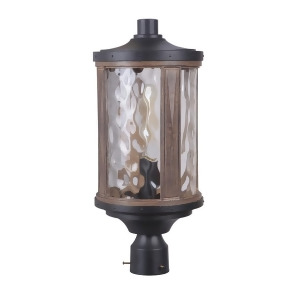 Craftmade Outdoor Madera 1-Lt Large Post Mount Black/Whiskey Z2725-tbwb - All